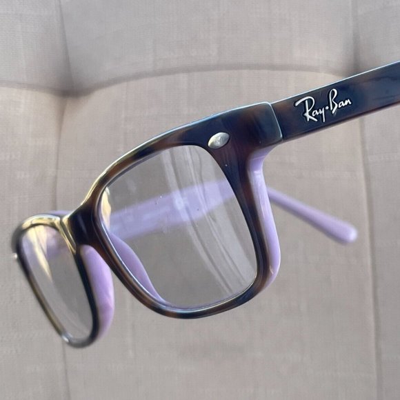 Ray-Ban Youth Eyeglasses Brown Tortoise/Lilac Glasses Frame RB1531 3700 46[]16 - Picture 1 of 12